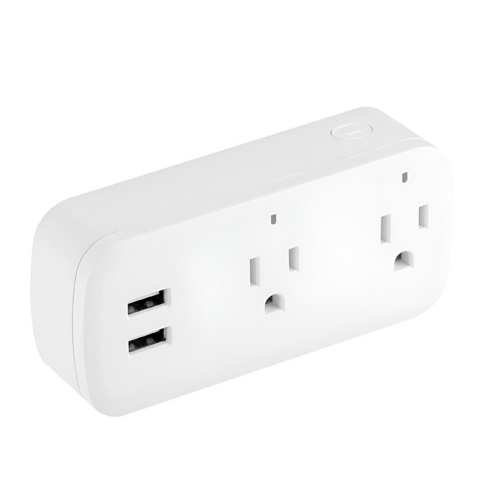 Enchufe Inteligente Wifi Doble Con Usb Alexa Google Home