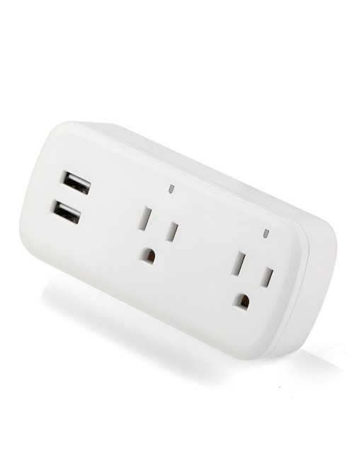 Enchufe Inteligente Wifi Doble Con Usb Alexa Google Home