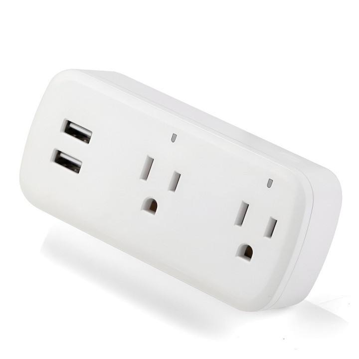 Enchufe Inteligente Wifi Doble Con Usb Alexa Google Home