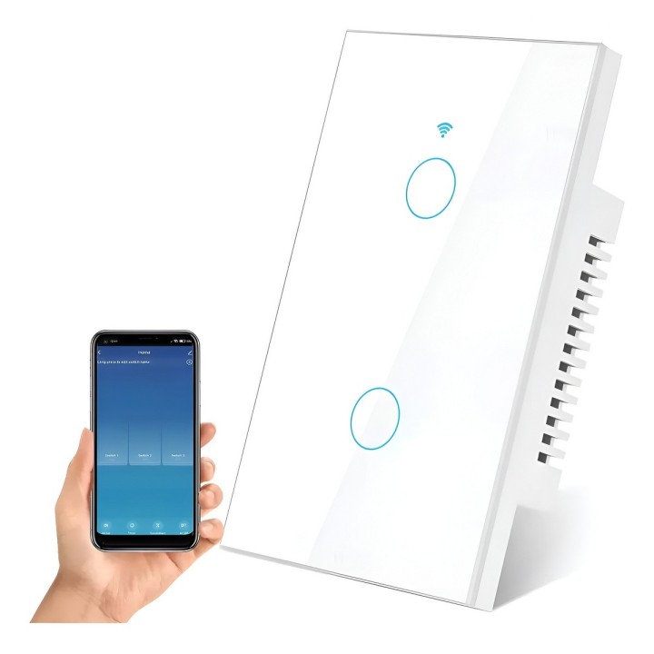 Interruptor Inteligente Wifi Doble Canal Touch Alexa Google