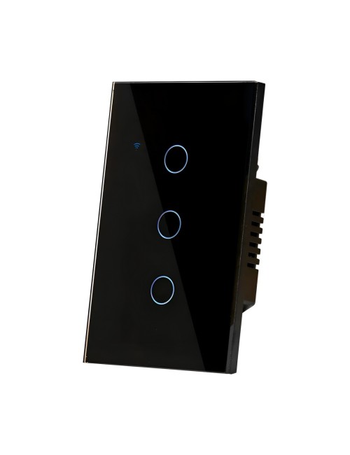 Interruptor Inteligente Wifi Triple Canal Touch Alexa Google