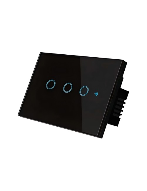 Interruptor Inteligente Wifi Triple Canal Touch Alexa Google