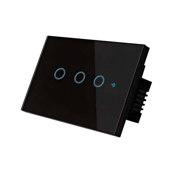 Interruptor Inteligente Wifi Triple Canal Touch Alexa Google