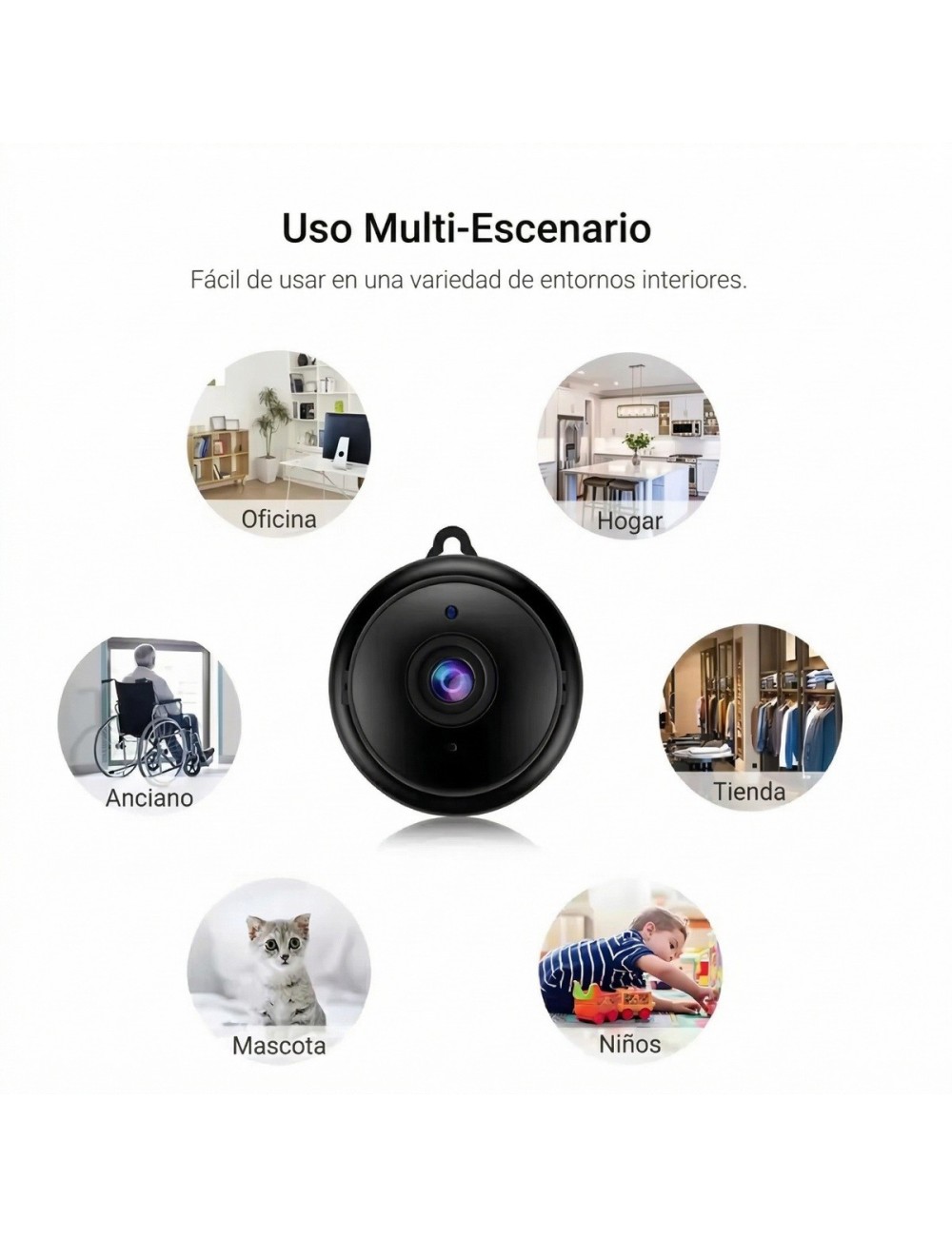 Mini Cámara Espía Wifi Hd 1080p Visión Nocturna 360° App