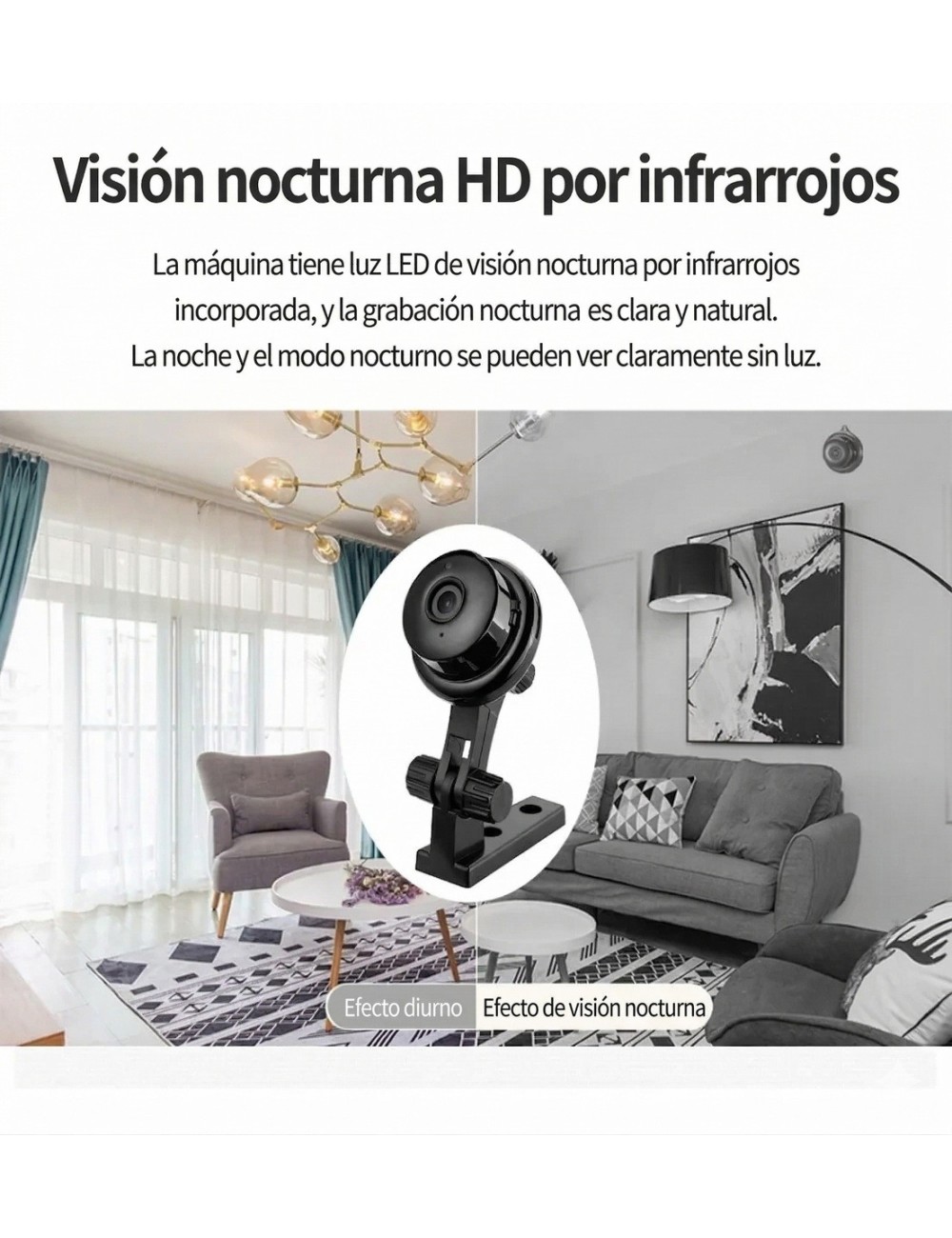 Mini Cámara Espía Wifi Hd 1080p Visión Nocturna 360° App