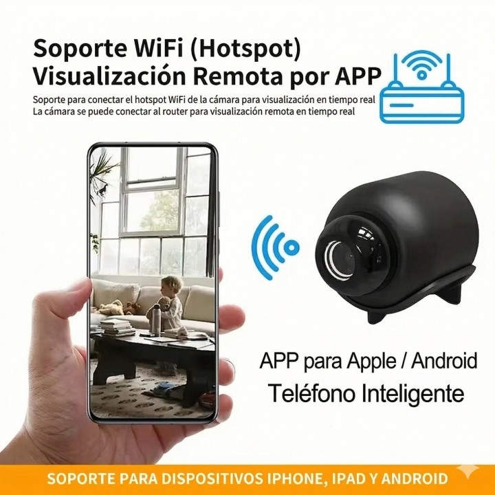Mini Cámara Espía X5 Wifi Hd 1080p Visión Nocturna App