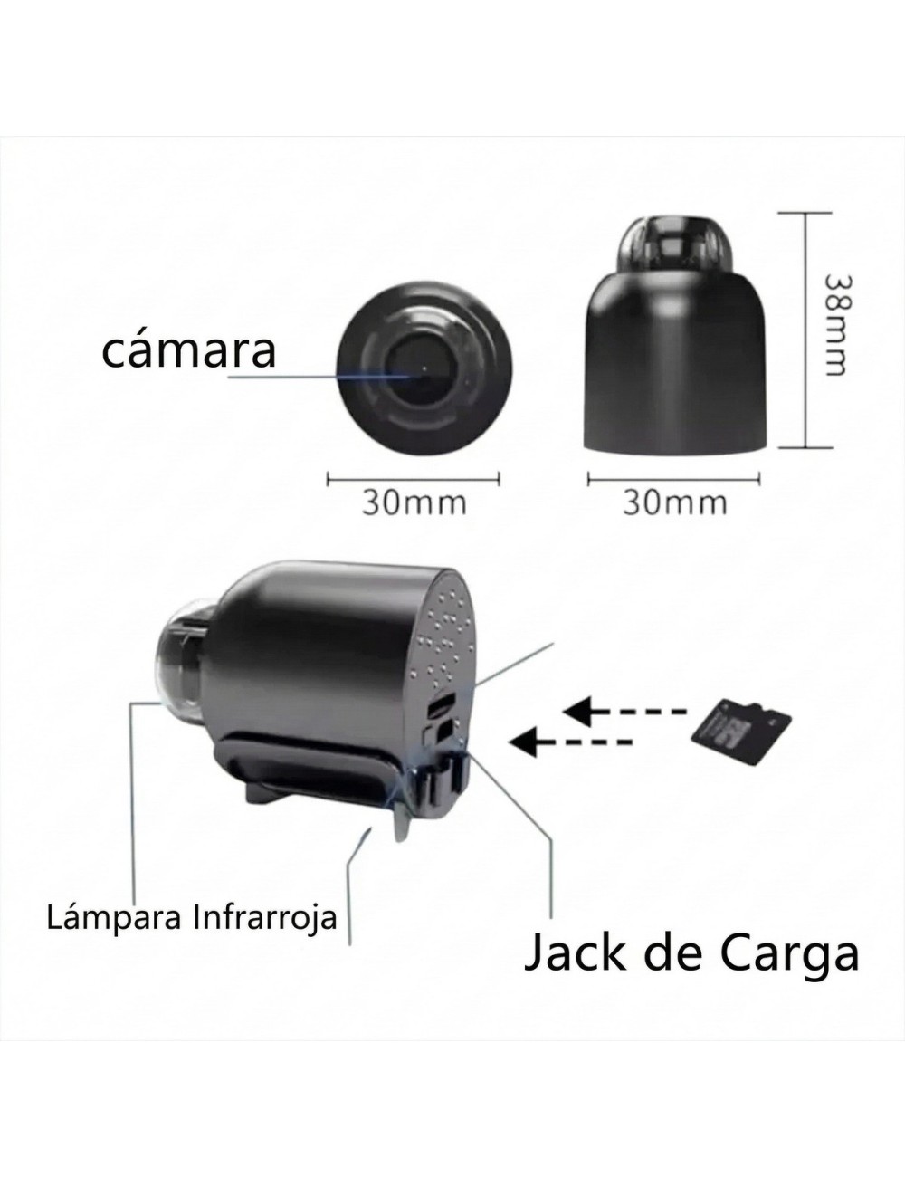 Mini Cámara Espía X5 Wifi Hd 1080p Visión Nocturna App