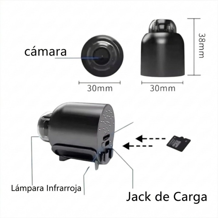 Mini Cámara Espía X5 Wifi Hd 1080p Visión Nocturna App
