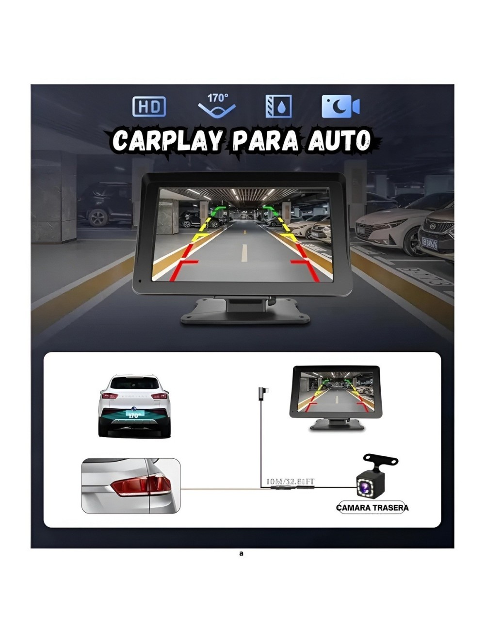Pantalla T7d 7 Pulgadas Carplay Android Auto Inalámbrico