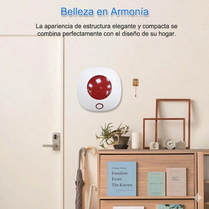 Sirena Inteligente Wifi Con Alarma Estrobo Y Control Por App