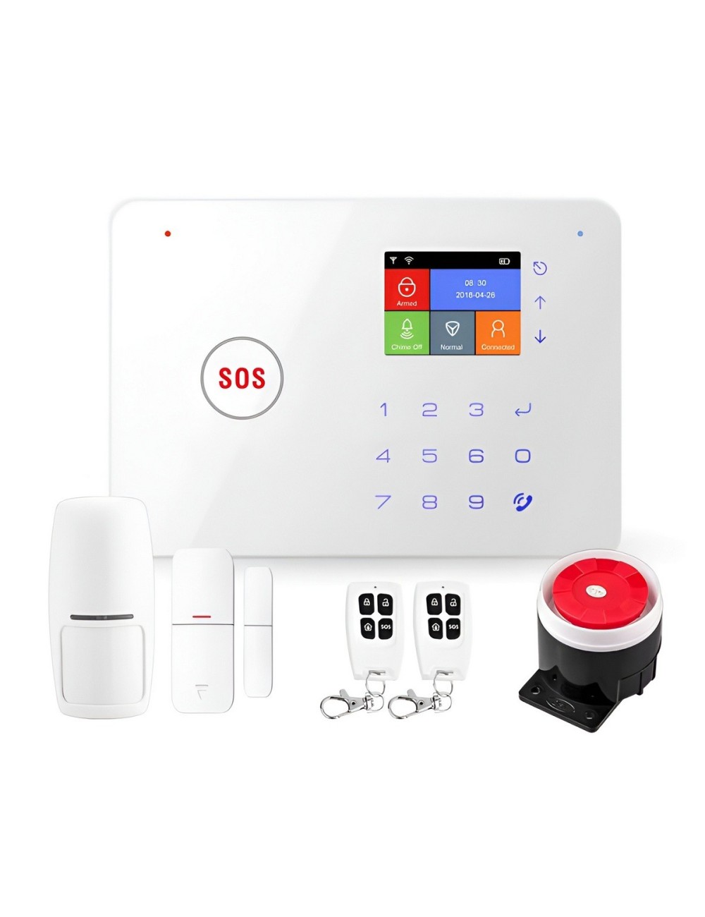 Sistema De Alarma Inteligente Wifi +gsm Dy-g66w Pantalla Tft