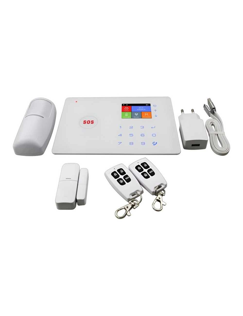 Sistema De Alarma Inteligente Wifi +gsm Dy-g66w Pantalla Tft