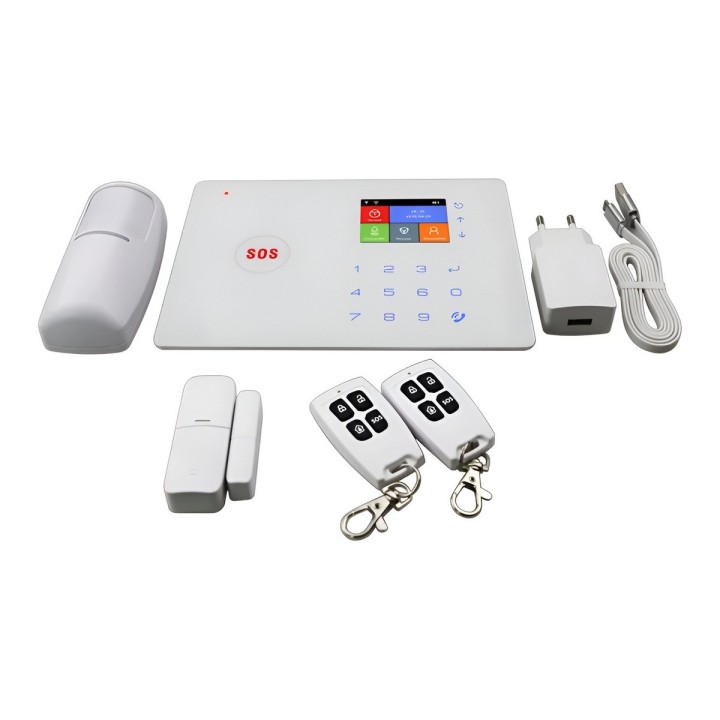 Sistema De Alarma Inteligente Wifi +gsm Dy-g66w Pantalla Tft