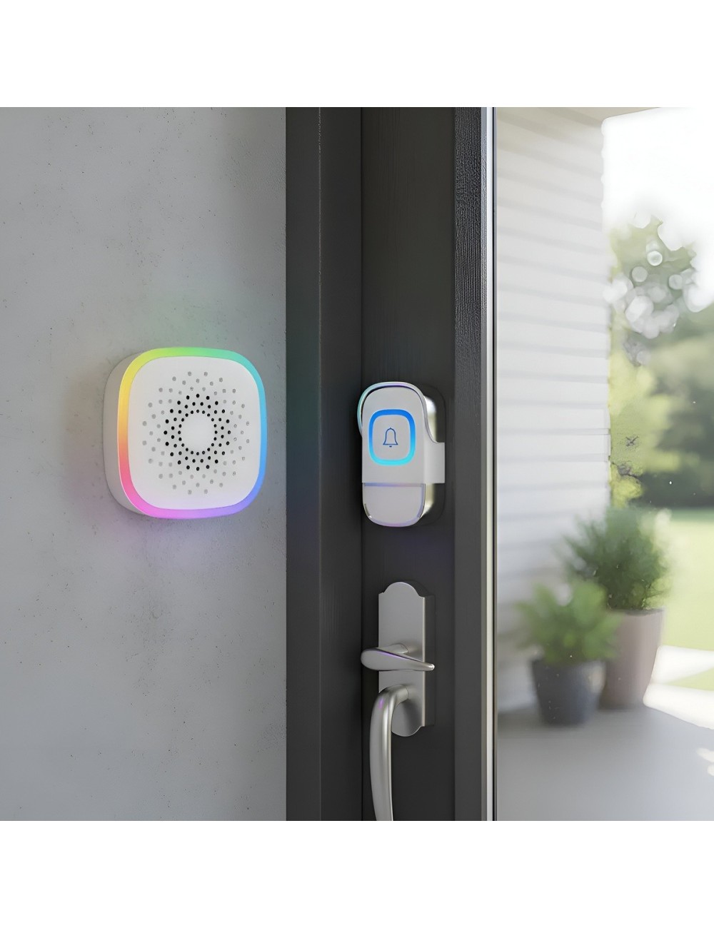 Timbre Inalámbrico Rl-5990 Con Usb 60 Melodías 300m Alcance