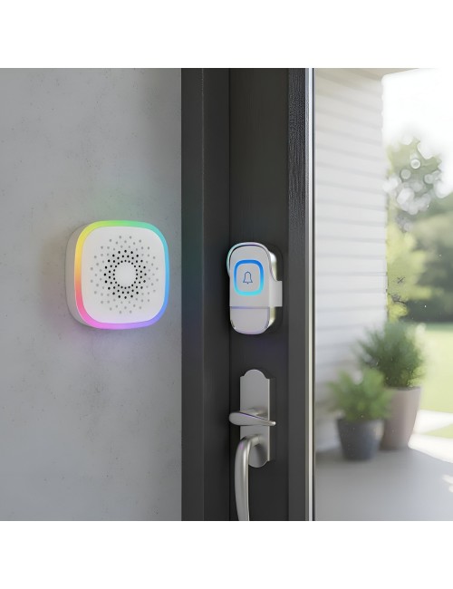 Timbre Inalámbrico Rl-5990 Con Usb 60 Melodías 300m Alcance