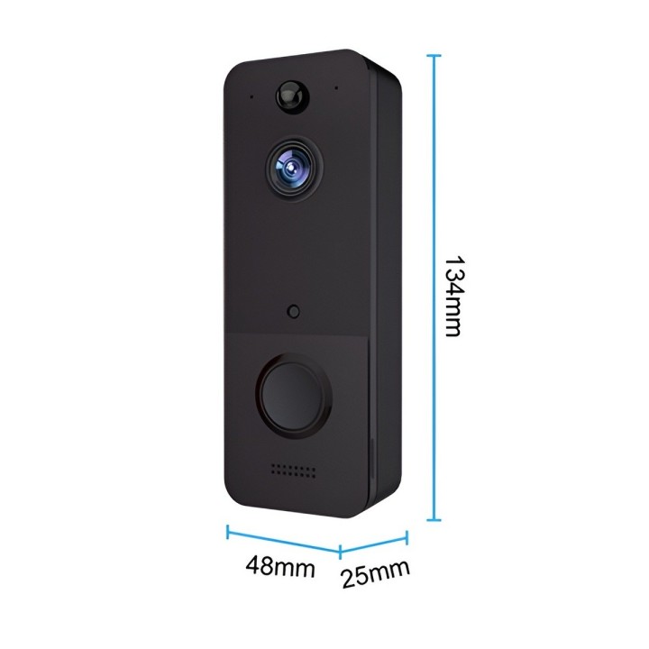 Timbre Inteligente Wifi Cámara Full Hd Inalámbrico Exterior