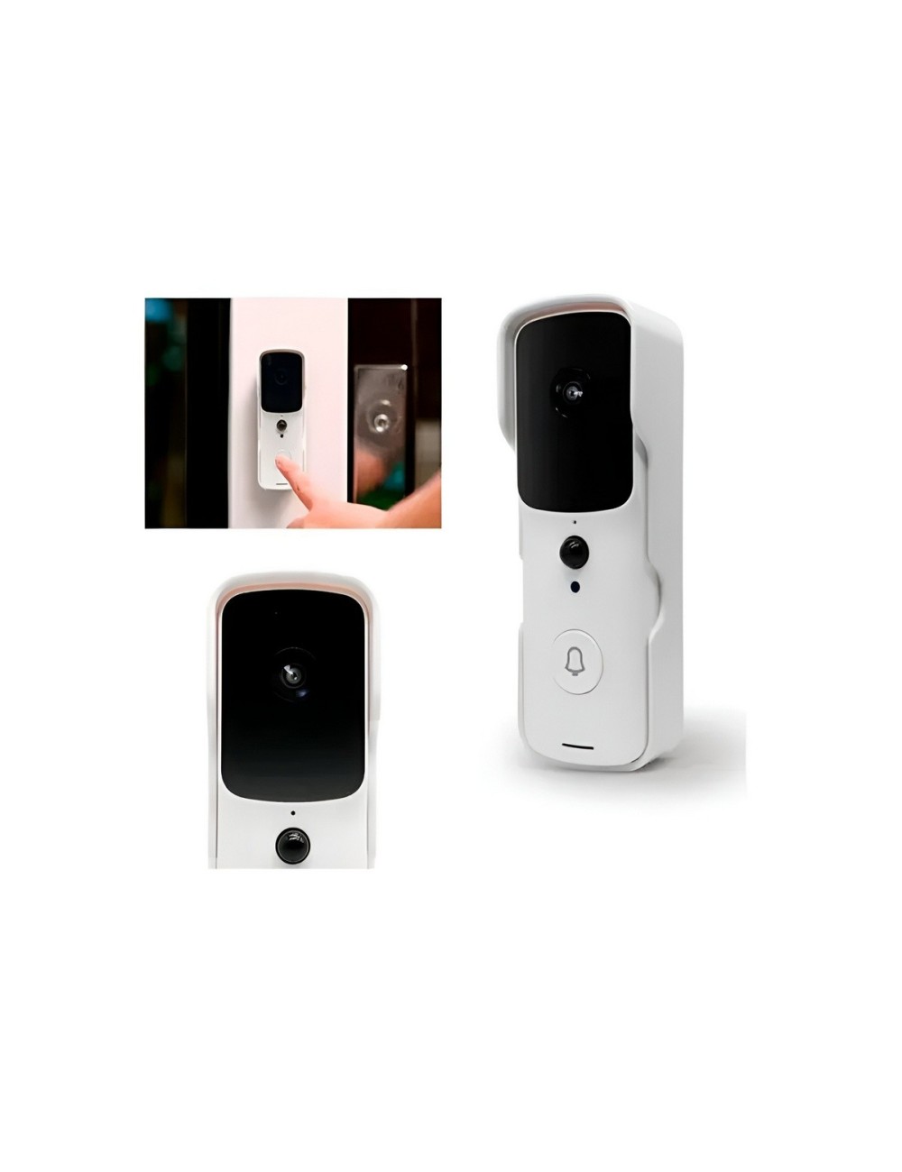 Timbre Inteligente Wifi Hd Con Cámara De Video Y Sensor Pir