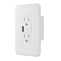 Tomacorriente Inteligente Wifi Pared Doble Alexa Google Home
