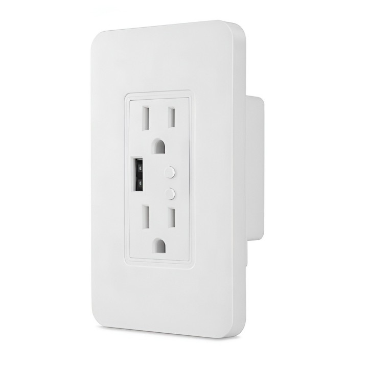 Tomacorriente Inteligente Wifi Pared Doble Alexa Google Home