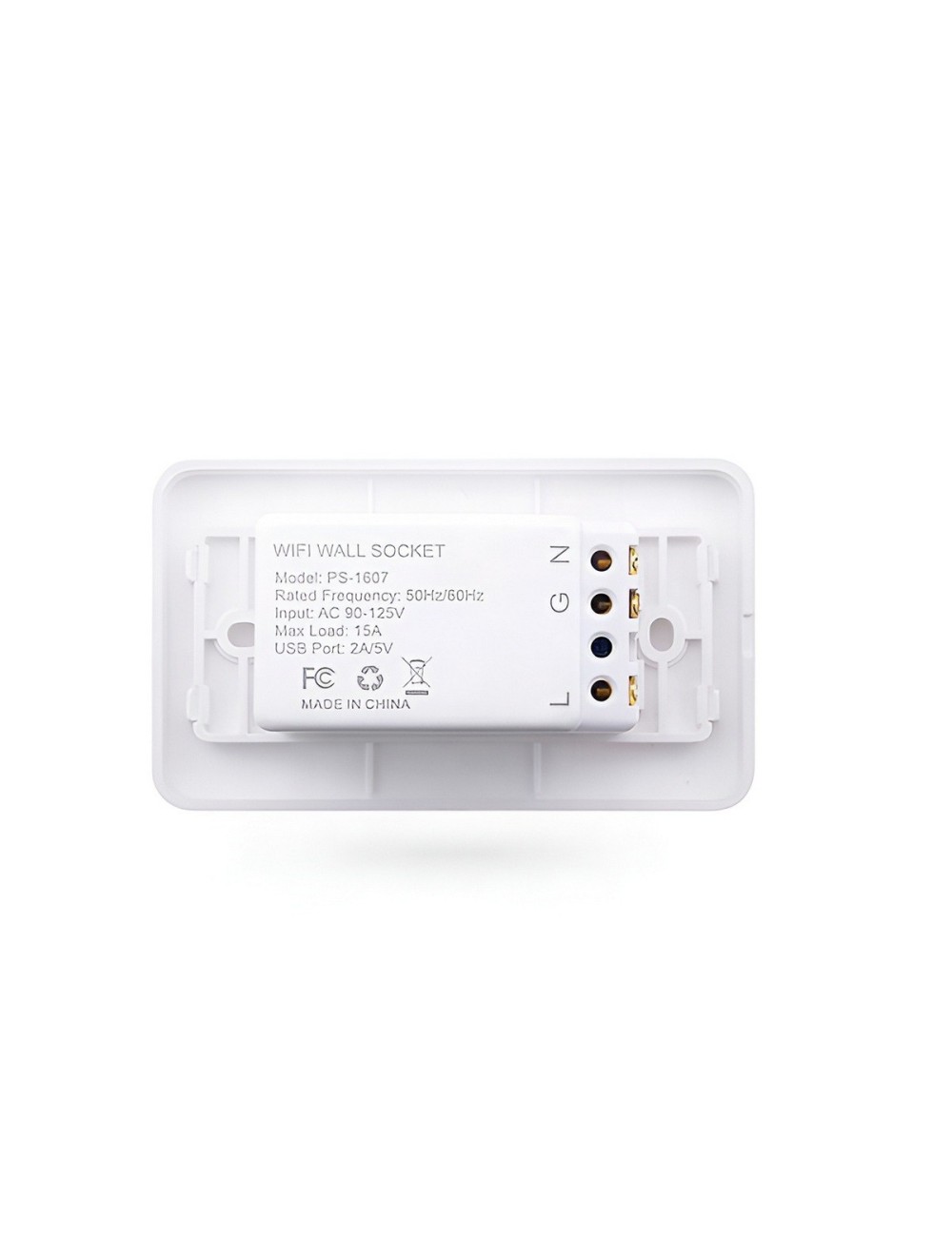 Tomacorriente Inteligente Wifi Pared Doble Alexa Google Home