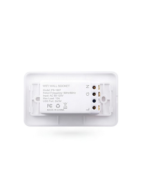 Tomacorriente Inteligente Wifi Pared Doble Alexa Google Home