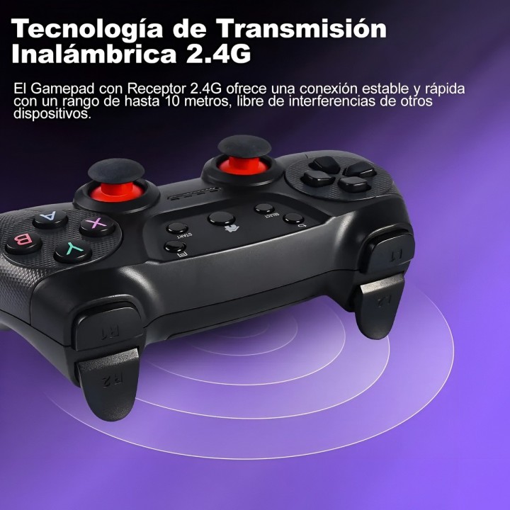 Control Gamepad Inalámbrico 2.4g Ergonómico Pc/android/tv