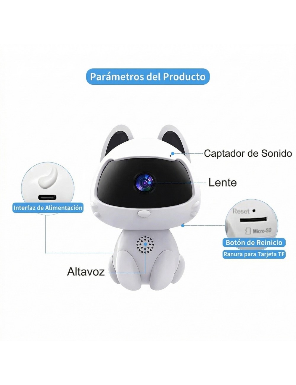 Cámara Bebé Wifi 1080p Hd Bidireccional Visión Nocturna