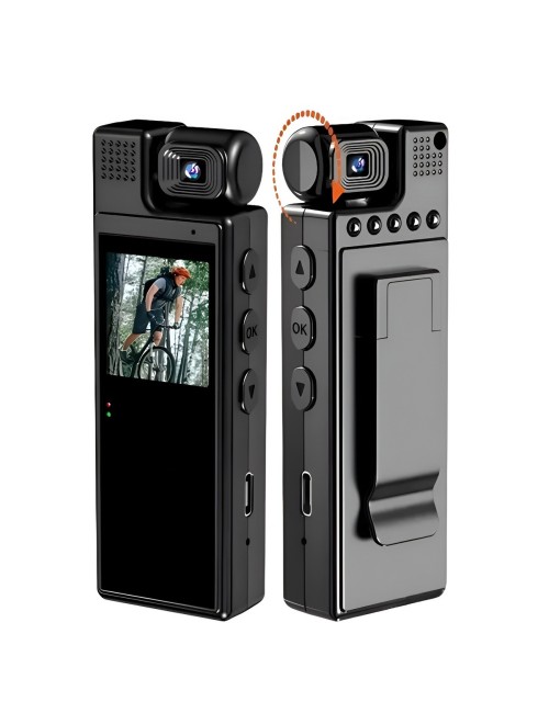 Cámara Corporal Body Cam Full Hd 1080p Wifi Lente Giratorio