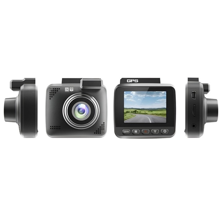 Dash Cam 2k Qhd Espejo Cámara Carro Wifi Gps Sensor G