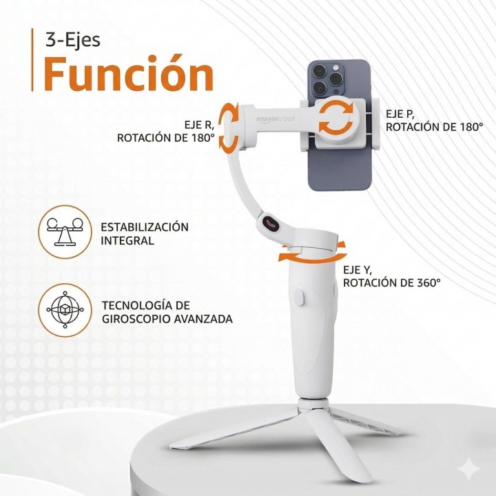 Estabilizador Gimbal 3 Ejes Celular M1 Seguimiento Facial