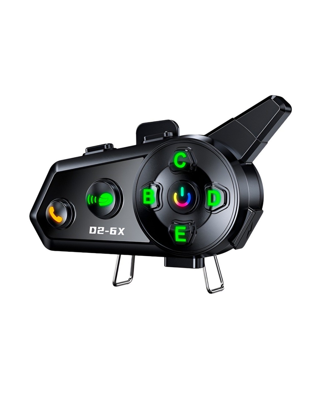 Intercomunicador Casco Moto D2-6x Bluetooth 1000m Grupal