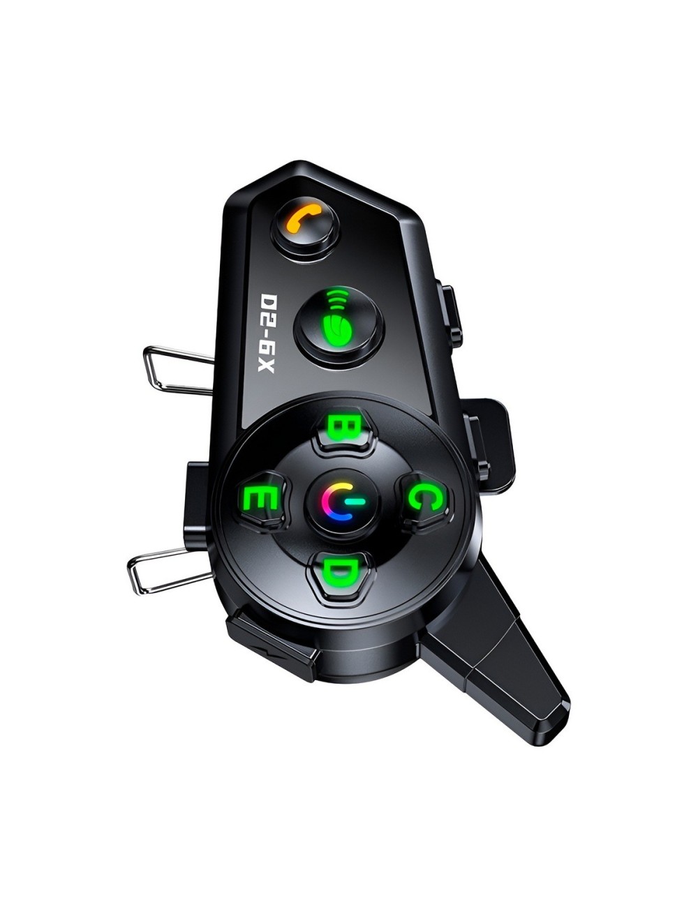 Intercomunicador Casco Moto D2-6x Bluetooth 1000m Grupal