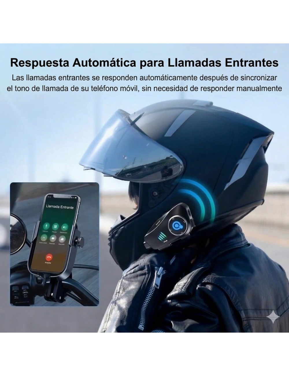 Intercomunicador Casco Moto Q28-2x Cámara Hd 1080p Wifi