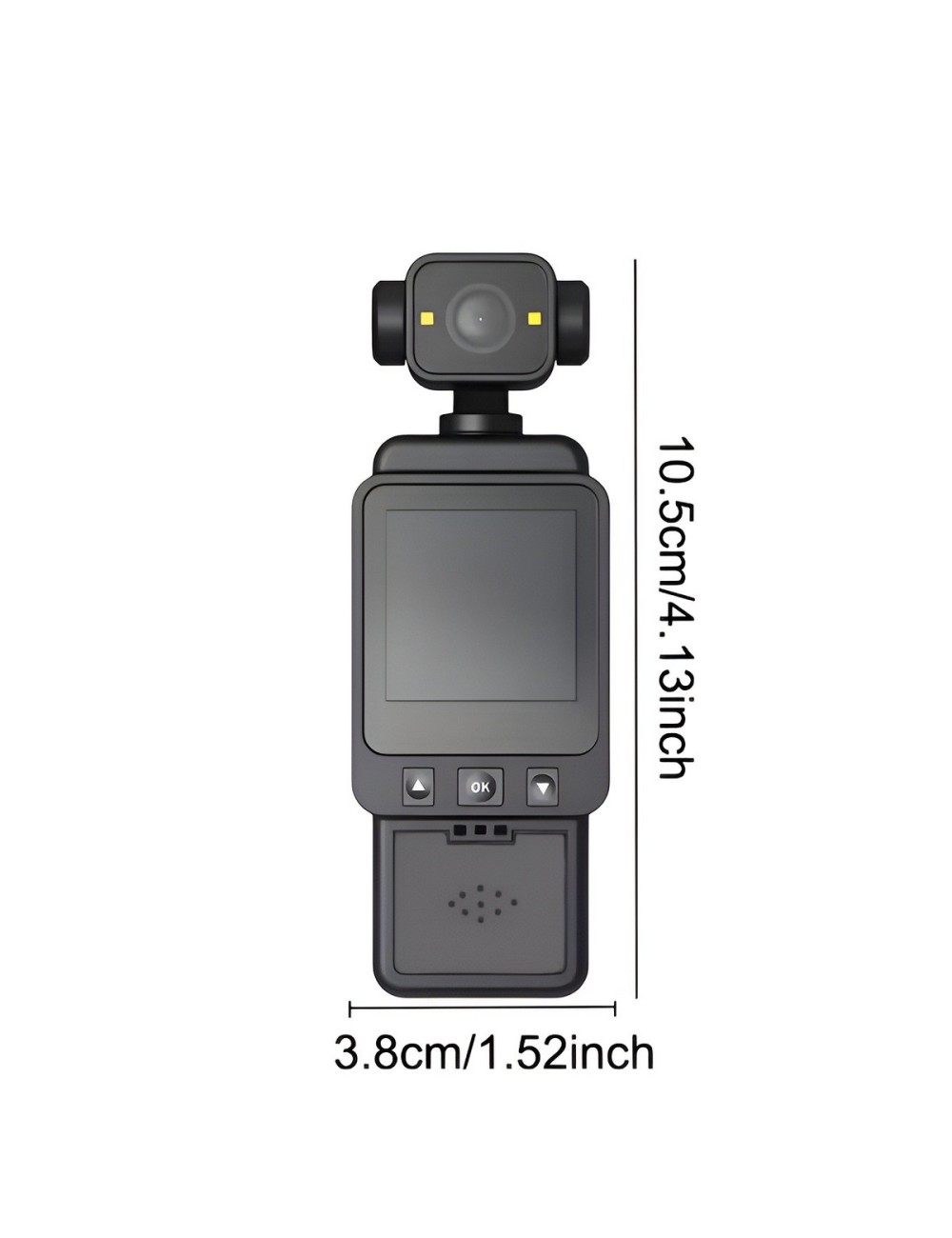 Mini Cámara Gimbal 4k Vlogging Wifi Rotación 270 Pantalla Hd