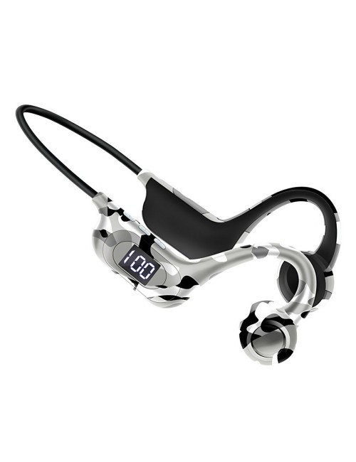 Audífonos Conducción Ósea Bluetooth 5.3 Pantalla Led Akz-g6