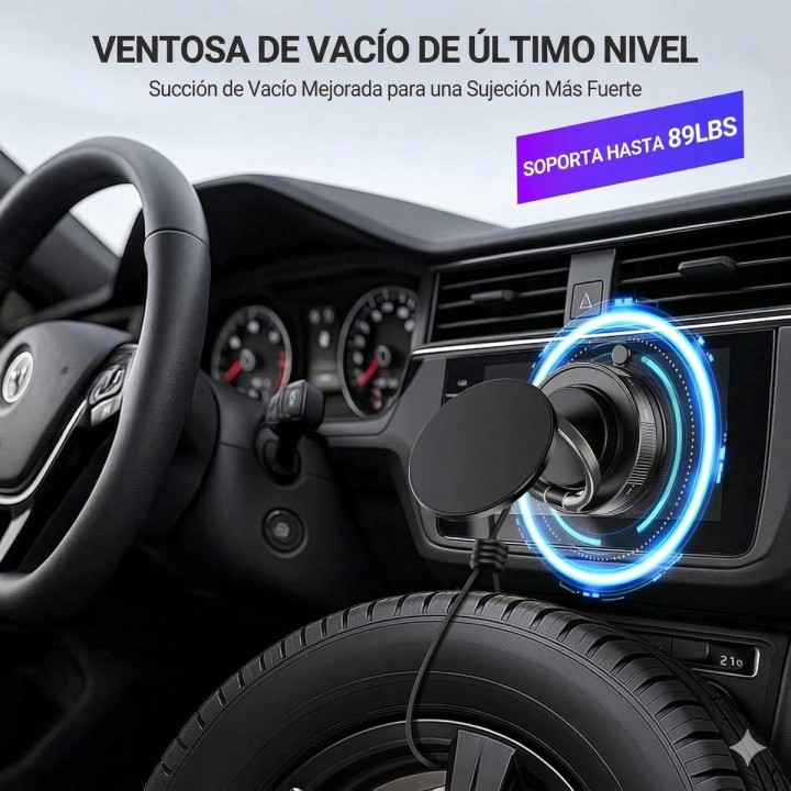 Soporte Magnético Celular Carro Succión Al Vacío 360 Magsafe