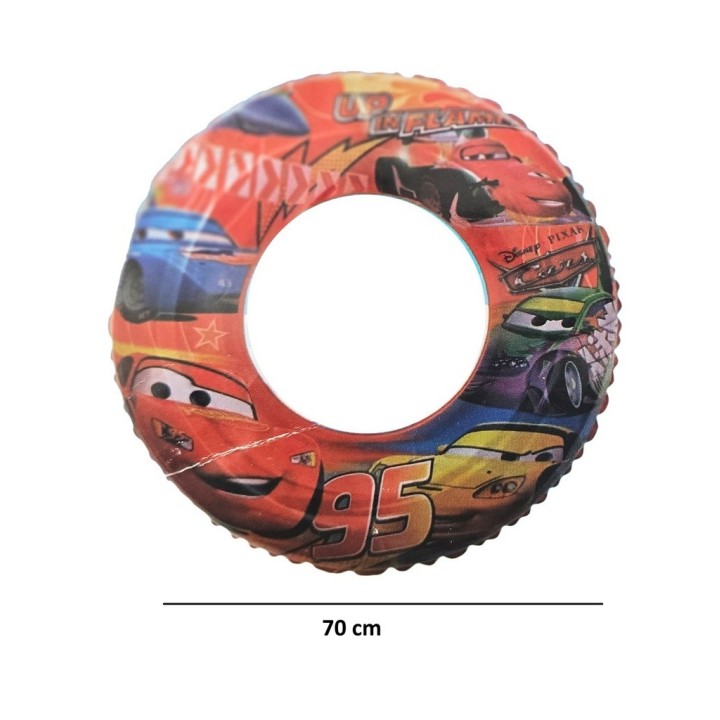 Flotador Inflable Cars Rayo Mcqueen 70cm Piscina Niños