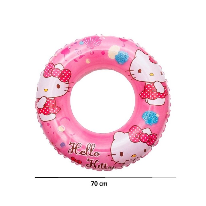 Flotador Inflable Hello Kitty 70cm Niñas Piscina Y Playa