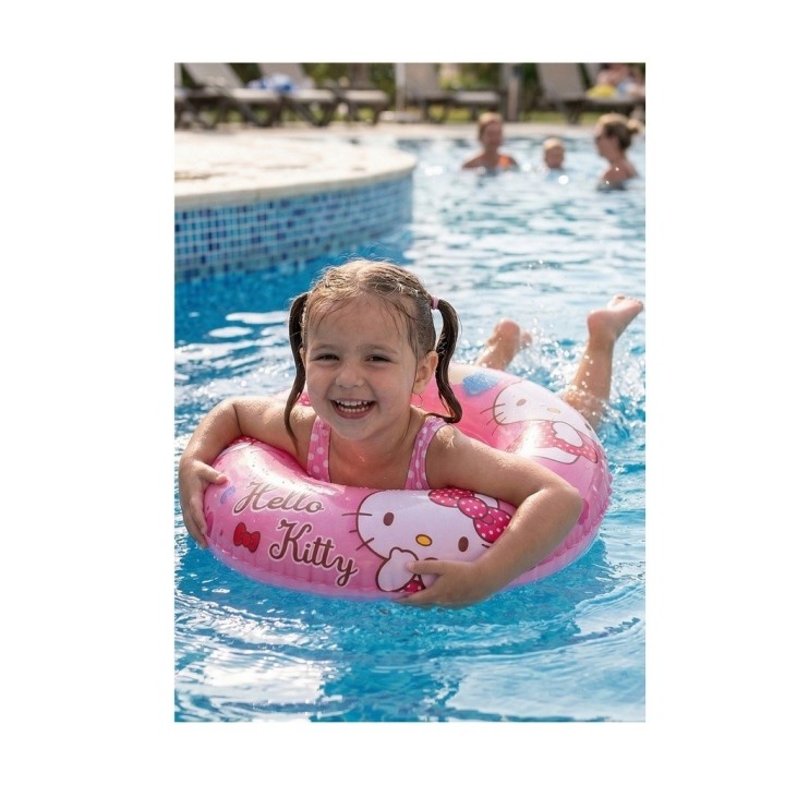 Flotador Inflable Hello Kitty 70cm Niñas Piscina Y Playa