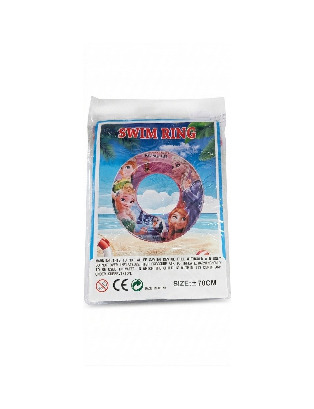 Flotador Inflable Princesas Del Hielo 70cm Piscina Niñas