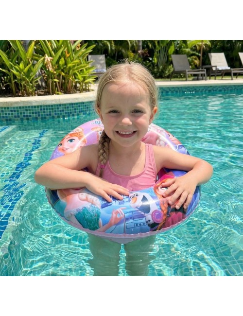 Flotador Inflable Princesas Del Hielo 70cm Piscina Niñas