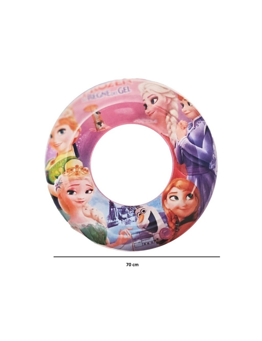 Flotador Inflable Princesas Del Hielo 70cm Piscina Niñas
