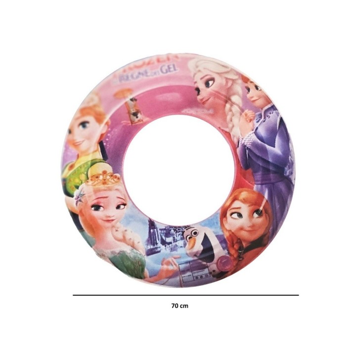 Flotador Inflable Princesas Del Hielo 70cm Piscina Niñas