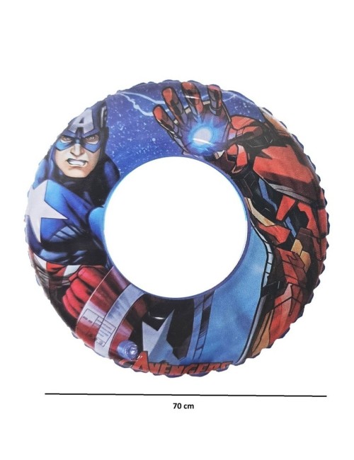 Flotador Inflable Superhéroe 70cm Niños Piscina Y Playa