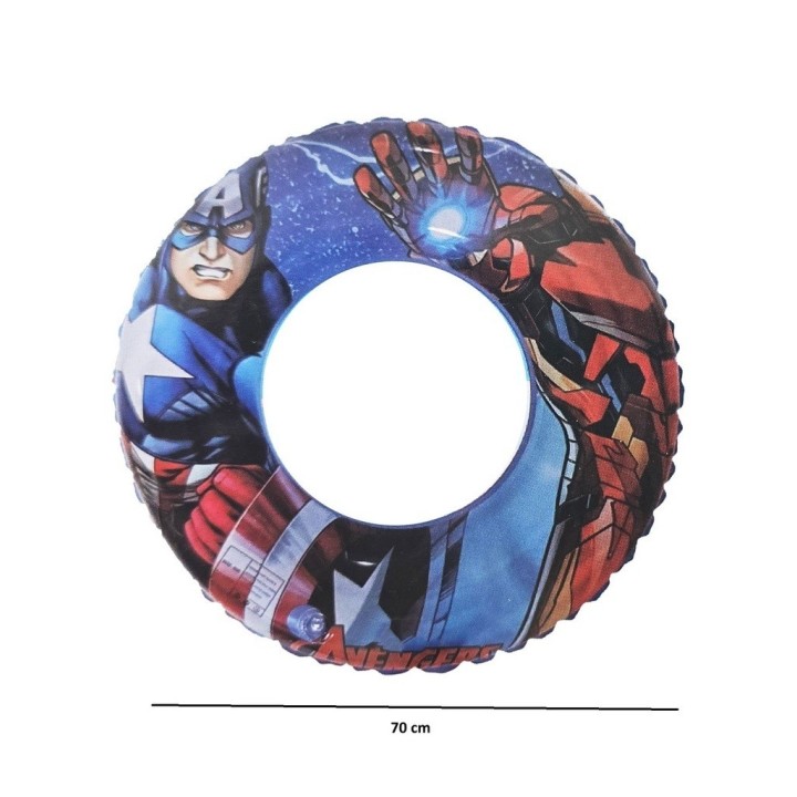 Flotador Inflable Superhéroe 70cm Niños Piscina Y Playa