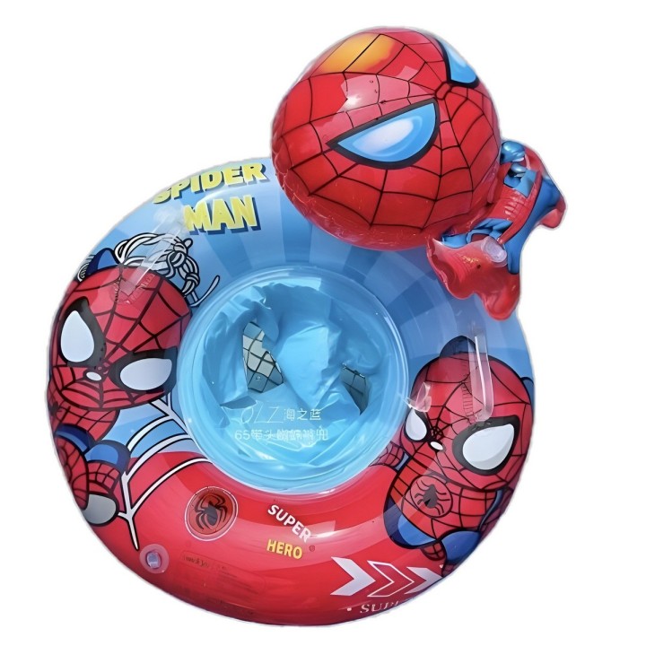 Flotador Boia Bebé Diseño Hombre Araña Con Asiento Piscina