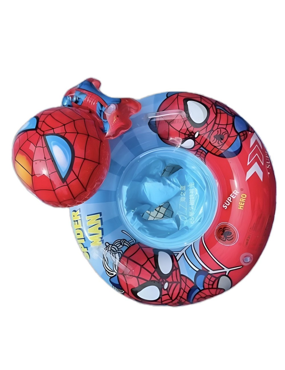 Flotador Boia Bebé Diseño Hombre Araña Con Asiento Piscina