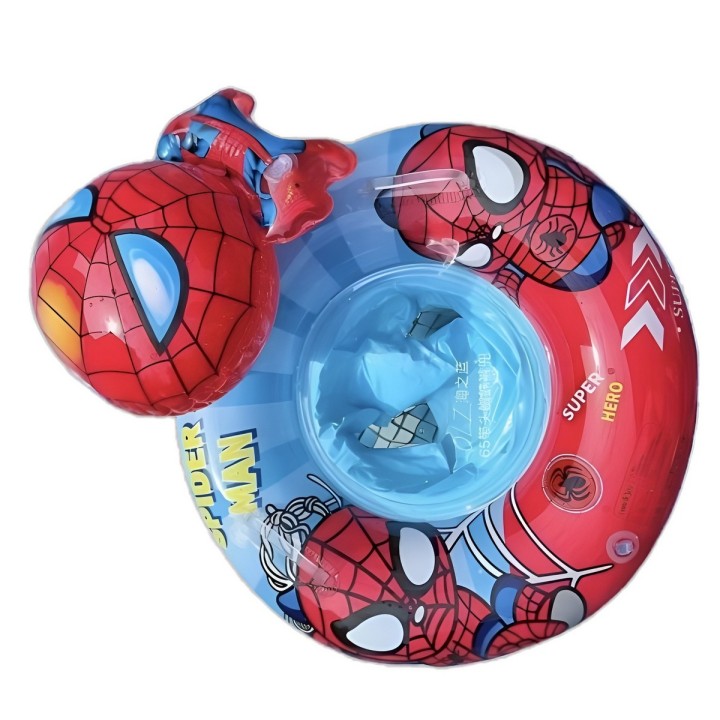 Flotador Boia Bebé Diseño Hombre Araña Con Asiento Piscina