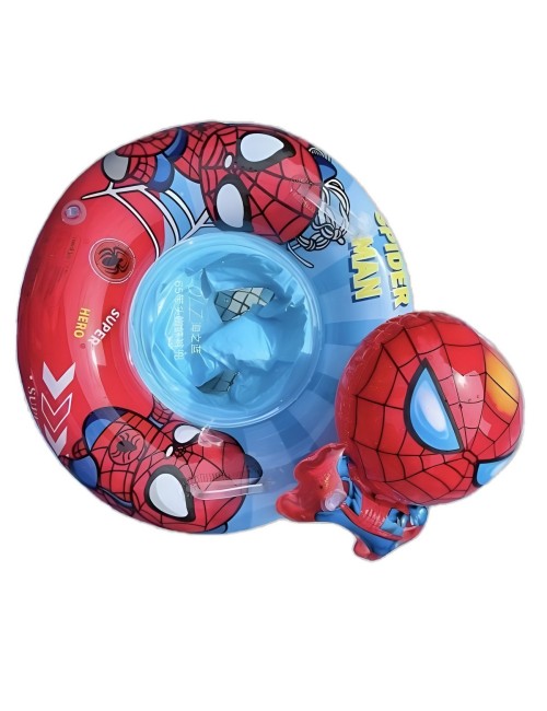 Flotador Boia Bebé Diseño Hombre Araña Con Asiento Piscina