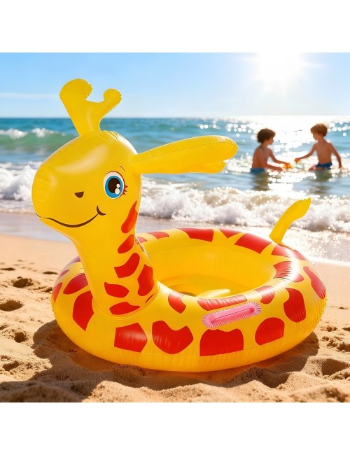 Flotador Boia Bebé Diseño Jirafa Con Asiento Para Piscina